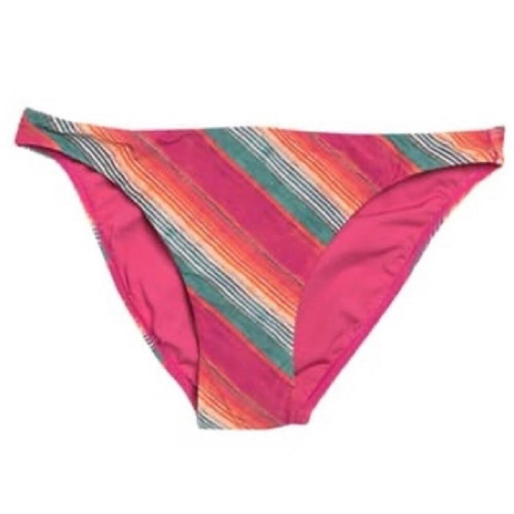 VIX Bliss Basic Striped Bikini Bottom In Multi Classic Women's Size M NWOT